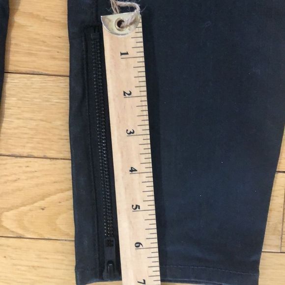Madewell Black Coated Skinny Skinny Coated Moto Jeans Size 28 - Picture 13 of 13